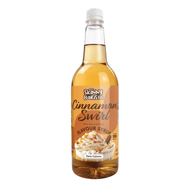 Cinnamon Flavour Syrup - Cinnamon Swirl  Skinny Coffee Syrup - 1 Litre