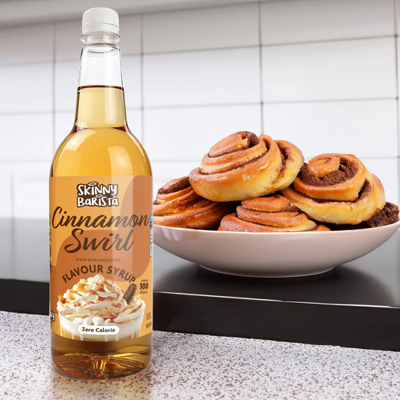 Cinnamon Flavour Syrup - Cinnamon Swirl  Skinny Coffee Syrup - 1 Litre - Image 2