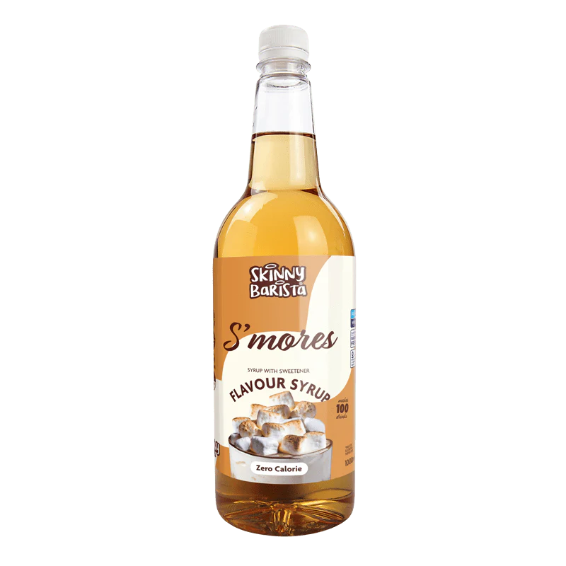 S'mores Syrup - Barista Zero Calorie Sugar Free Skinny Coffee - 1 Litre
