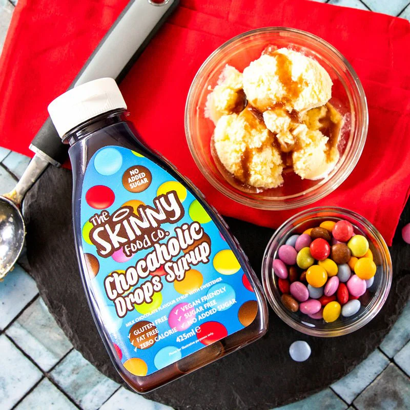(Clearance, Past Best Before, May 25) Chocaholic Drops Syrup Vegan Chocolate Flavour Syrup - 425ml - Image 2