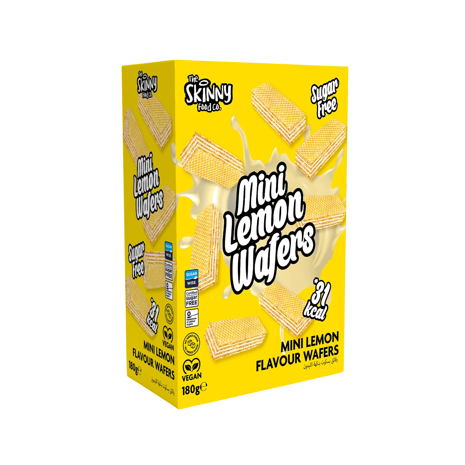 Skinny Mini Lemon Wafers 180g