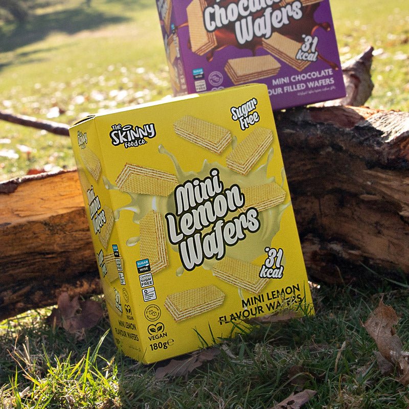 (Clearance, Past Best Before, Feb 26) Skinny Mini Lemon Wafers 180g x 4 Box Bundle - Image 2