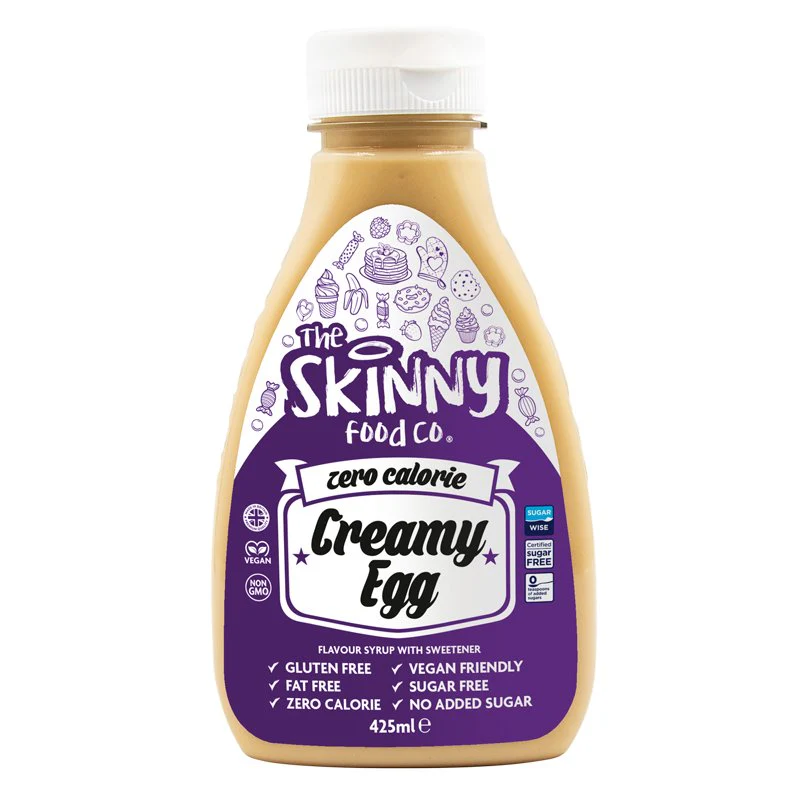Creamy Egg Zero Calorie Sugar Free Skinny Syrup - 425ml Limited Edition