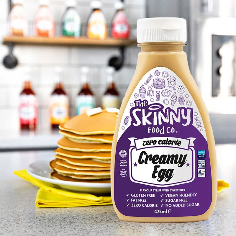 Creamy Egg Zero Calorie Sugar Free Skinny Syrup - 425ml Limited Edition - Image 2