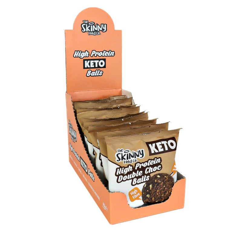 High Protein Skinny KETO Balls (8.8g Protein Per Serving) - Double Chocolate - Image 2