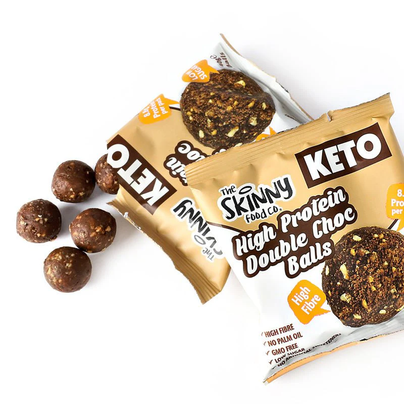 High Protein Skinny KETO Balls (8.8g Protein Per Serving) - Double Chocolate - Image 3