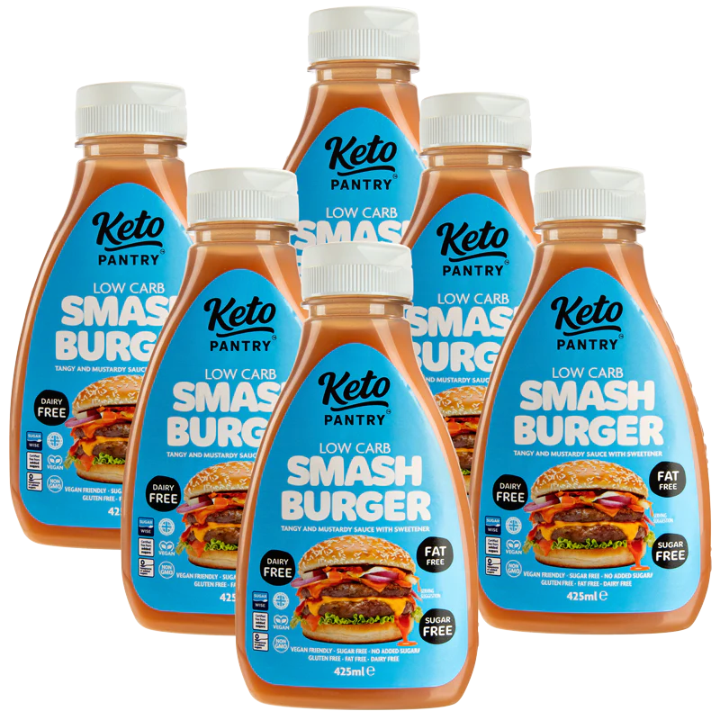 Keto Pantry Smash Burger Virtually Zero© Calorie Skinny Sauce - 425ml (Single or Case of 6) - Image 3