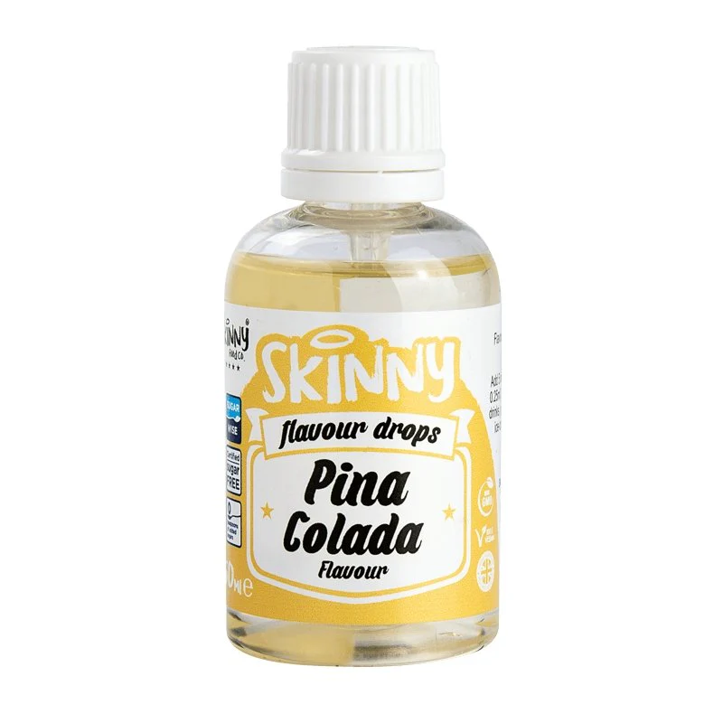 (Clearance, Past Best Before April 2025) Pina Colada Sugar Free Skinny Flavour Drops - 50ml