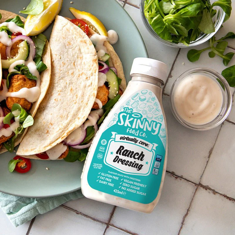 Ranch Sauce Dressing Virtually Zero© Calorie Skinny Sauce - 425ml - Image 2