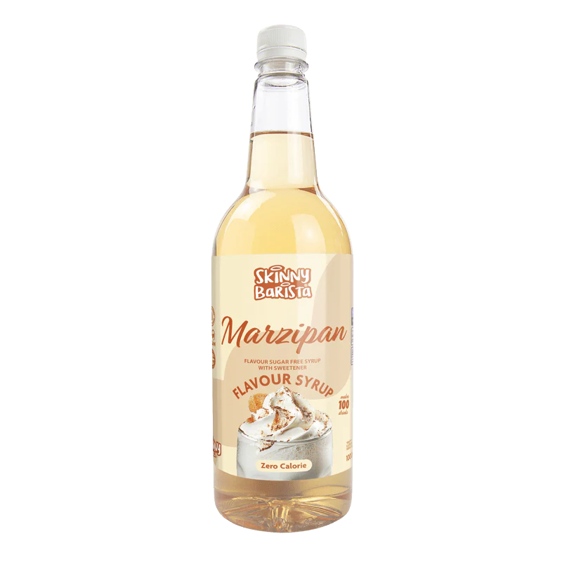Skinny Barista Marzipan Flavour Syrup - Zero Calorie Sugar Free Skinny Coffee - 1 Litre (Limited Edition)