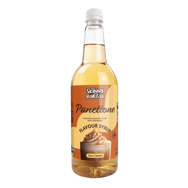 Skinny Barista Panettone Flavour Syrup - Sugar Free Skinny Coffee Syrup - 1 Litre