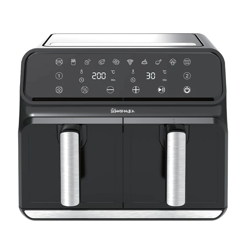 Skinny Food Co Black Dual Zone Air Fryer 8 Litre (Free Digital Air Fryer Recipe Book) - Ninja Alternative - Image 6