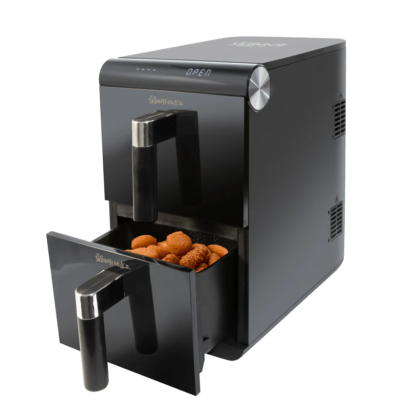 Skinny Food Co Black Double Stack Air fryer 11 Litre (Free Digital Air Fryer Recipe Book) - Ninja Alternative - Image 3