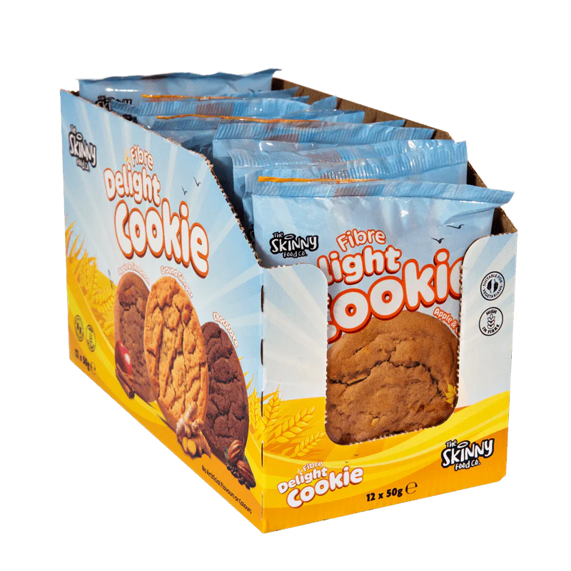 Skinny (HFSS Compliant) Apple & Cinnamon Fibre Delight Cookie 12 x 50g