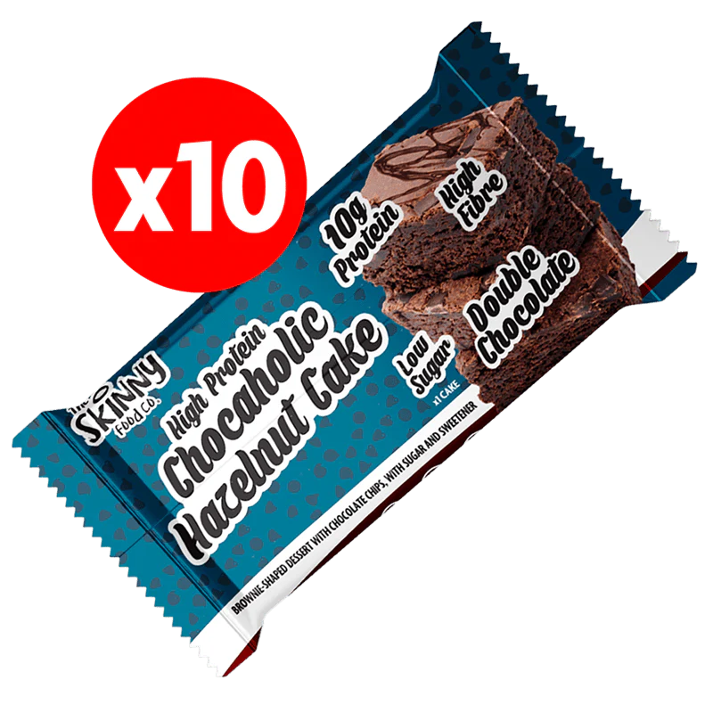 Skinny High Protein Chocaholic Hazelnut Cake 45g x 10