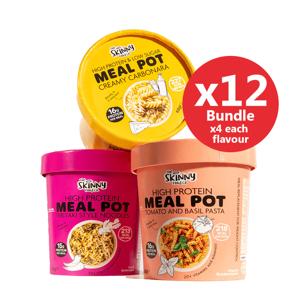 Skinny High Protein Meal Pot - 12 x Quickpots 3 Flavour Bundle - Image 3