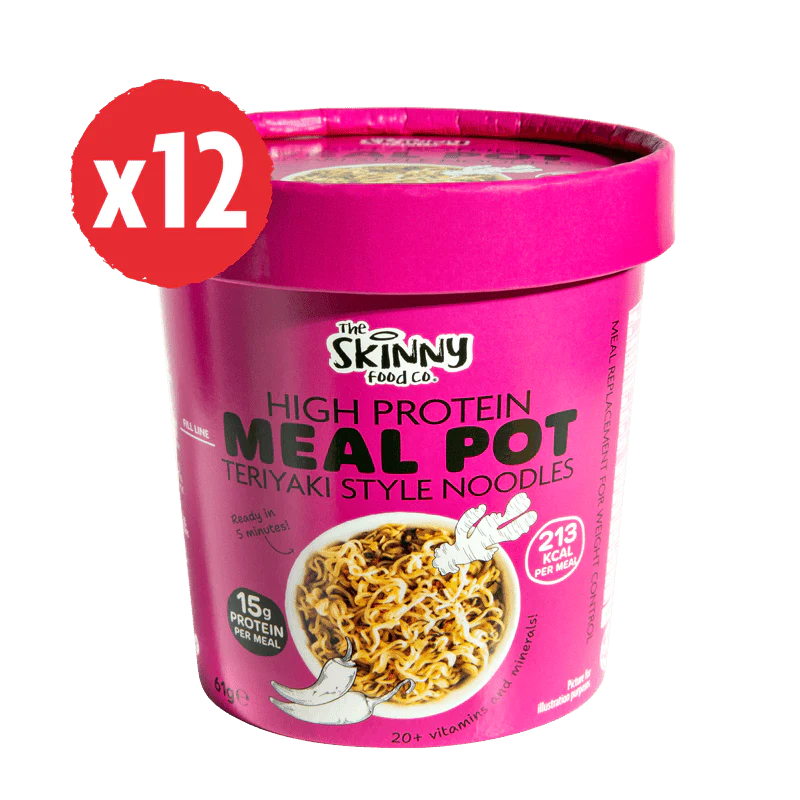 Skinny High Protein Meal Pot - Teriyaki Noodles x 12 Quickpots Bundle - Image 3
