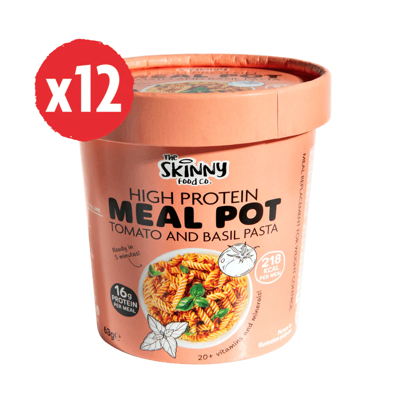 Skinny High Protein Meal Pot -Tomato & Basil x 12 Quickpots Bundle - Image 3