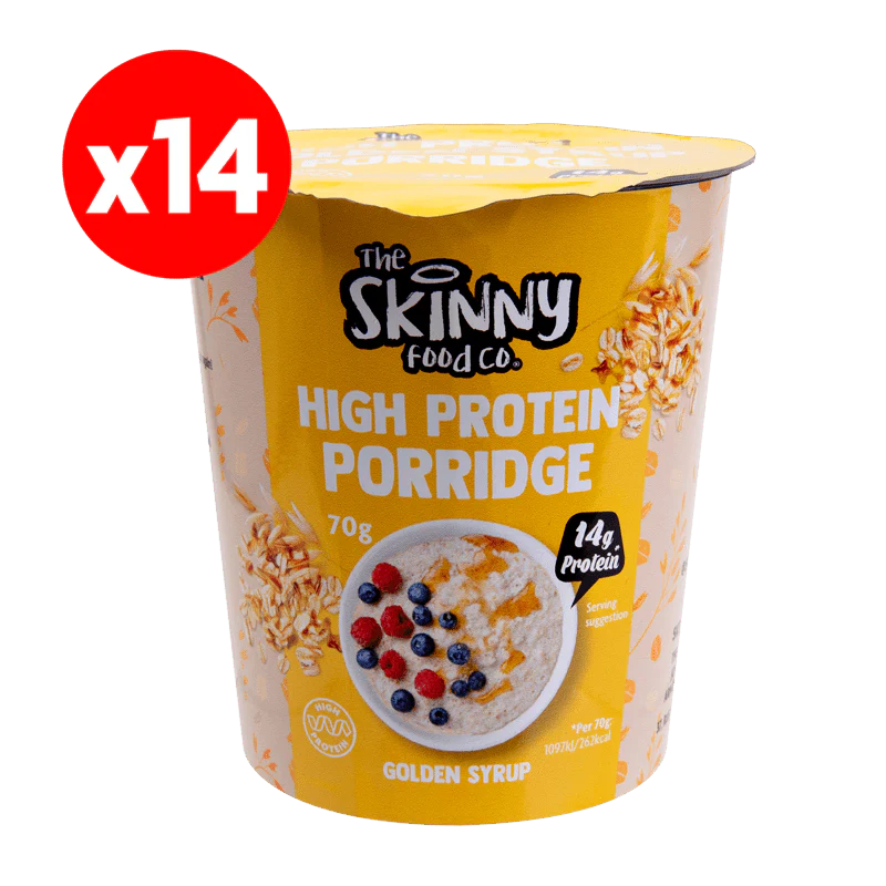 Skinny High Protein Single Porridge Pots 14 x 70g - 14g Protein (3 Flavours to choose) - Image 5