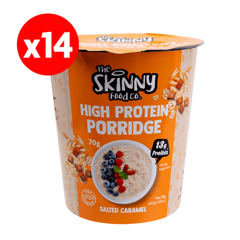 Skinny High Protein Single Porridge Pots 14 x 70g - 14g Protein (3 Flavours to choose) - Image 6
