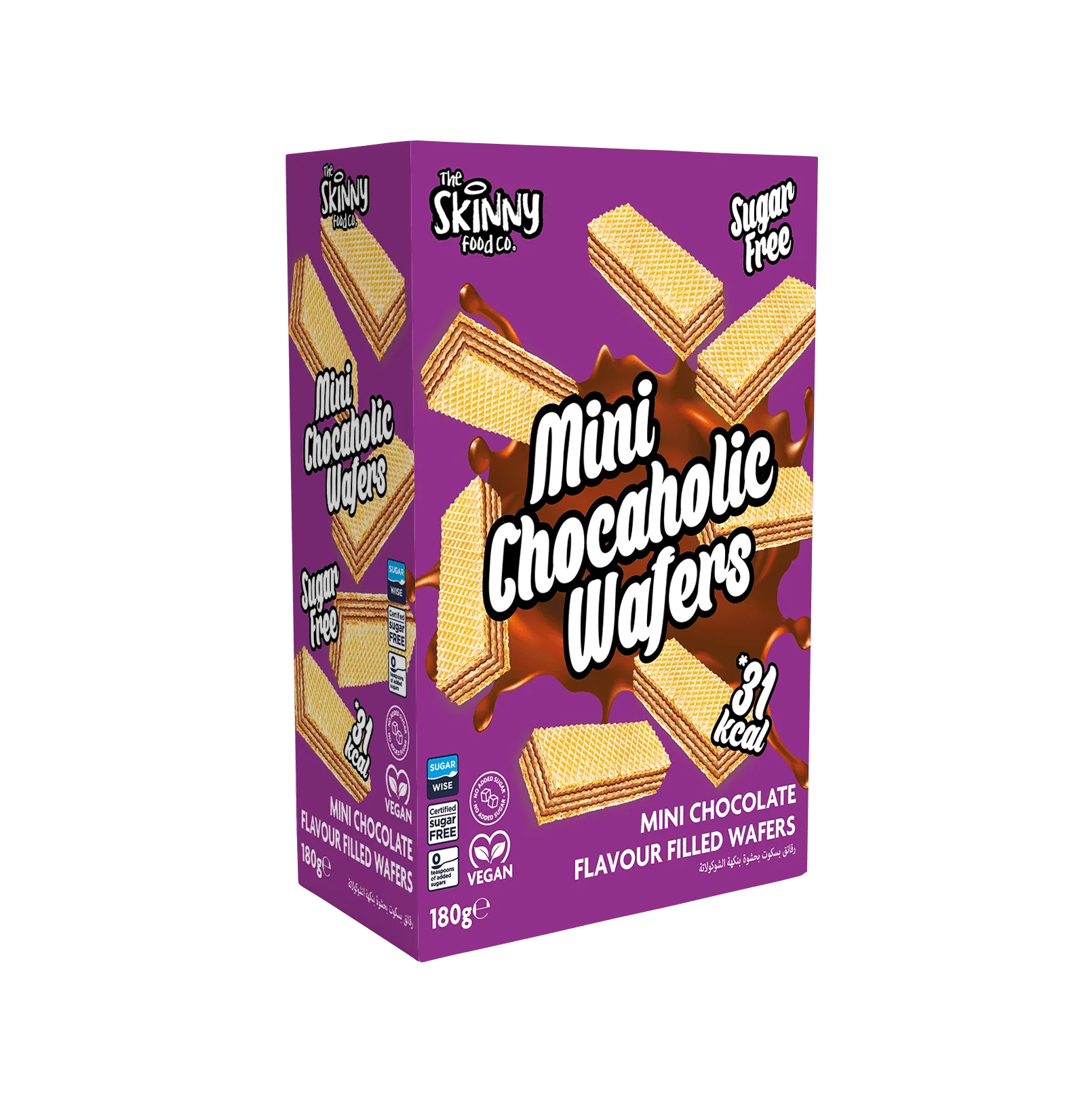 Skinny Mini Chocaholic Wafers 180g