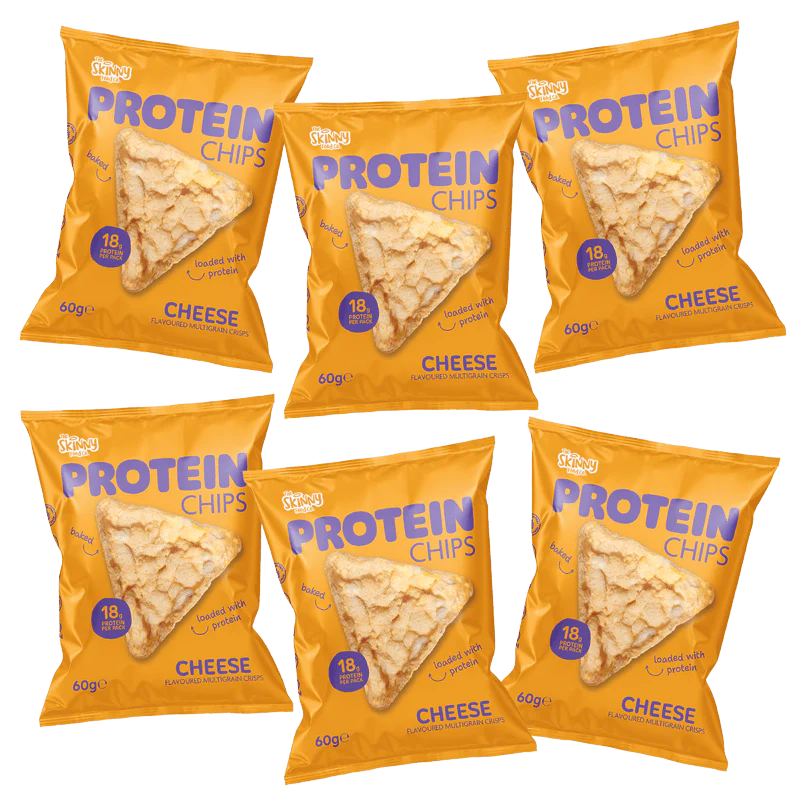 Skinny Protein Chips Cheese Flavour Multibuy 6 x 60g (18g protein per pack)