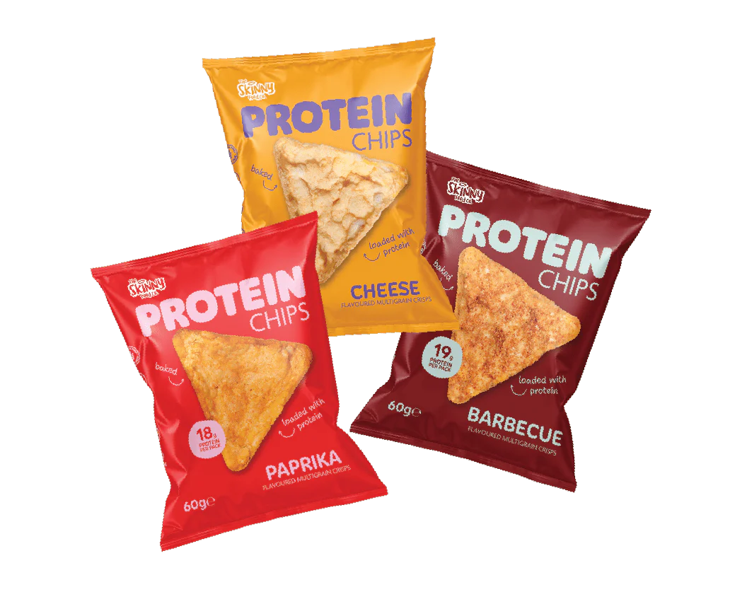 Skinny Protein Chips Grab Bag (3 Flavours) 60g (18-19g protein per pack)