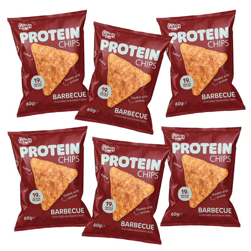 Skinny Protein Chips BBQ Flavour Multibuy 6 x 60g (19g protein per pack)