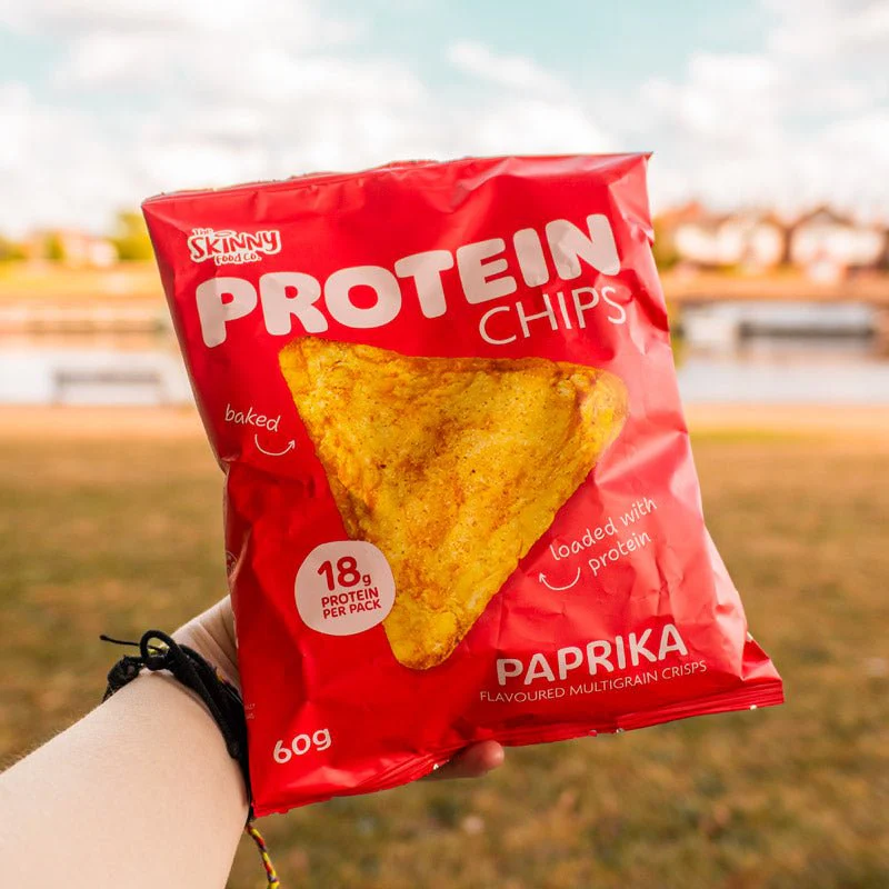 Skinny Protein Chips Paprika Flavour Multibuy 6 x 60g (18g protein per pack) - Image 2