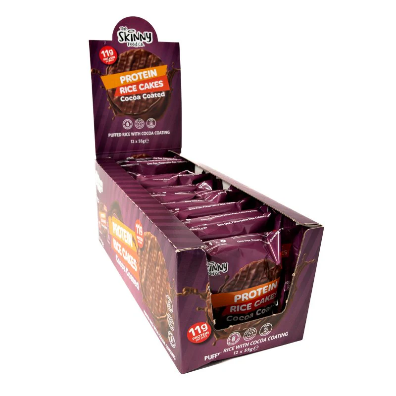 Chocolate Skinny Rice Cake with High Protein - 12 x 55g Case