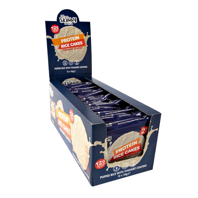 White Skinny Rice Cake with High Protein - 12 x 55g Case